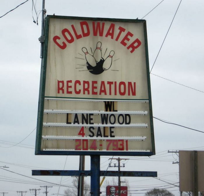 Recreation Bowling (Coldwater Recreation Bowling) - Old Photo (newer photo)